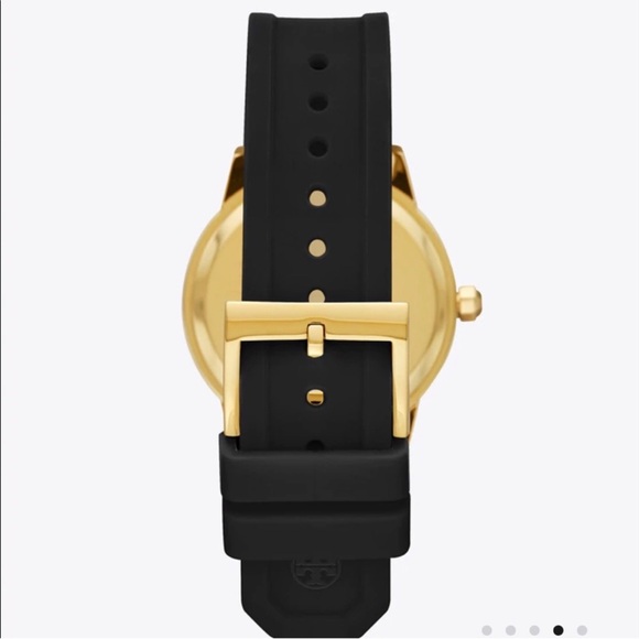 Tory burch Black and Gold GiGi silicone watch, women - Picture 3 of 5